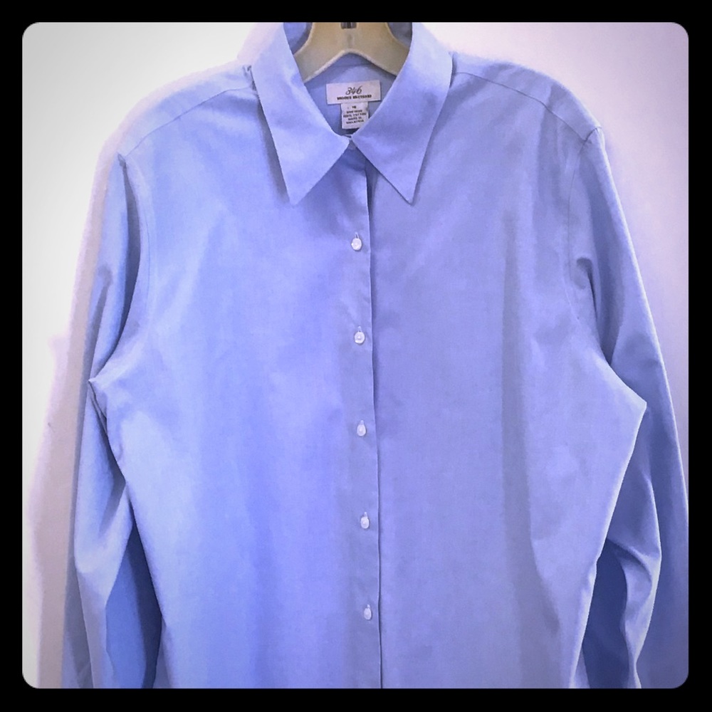 Brooks Brothers Blue Women's Dress Shirt Size 16